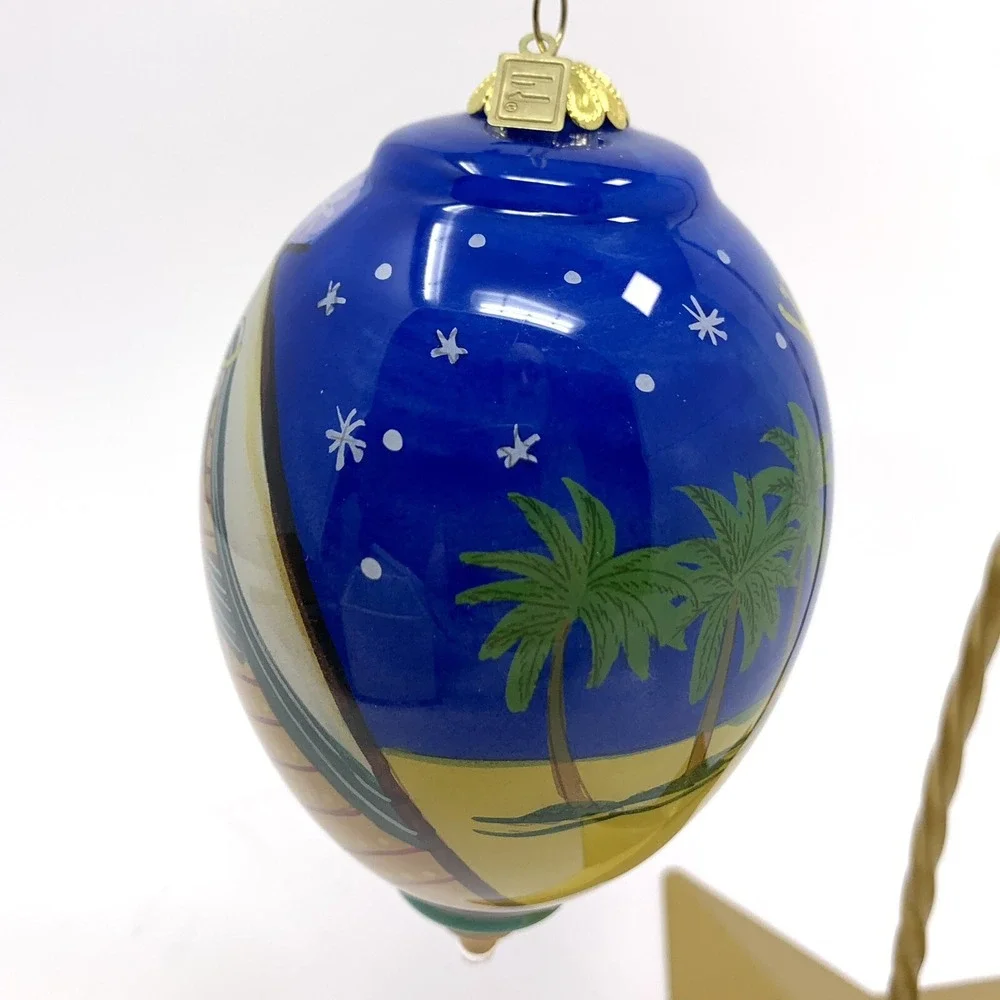 Pier 1 Nativity Christmas Ornament LI BIEN 2018 Manger Wise Men With Box